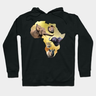 Africa's Big Five Animals | African Wildlife Hoodie